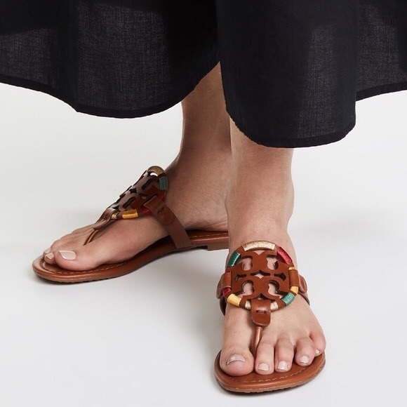 Tory Burch Shoes - TORY BURCH MILLER EMBROIDED LOGO SZ 6